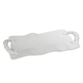 Beatriz Ball VIDA Sasha Long Rectangle Tray with Handles – White - Sassy Inspiration