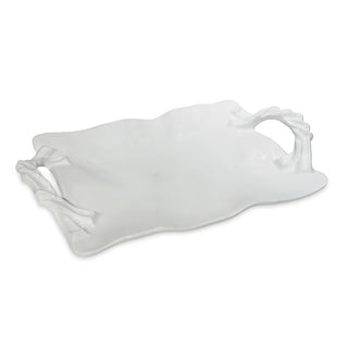 Beatriz Ball VIDA Sasha Rectangular Tray with Handles – White - Sassy Inspiration