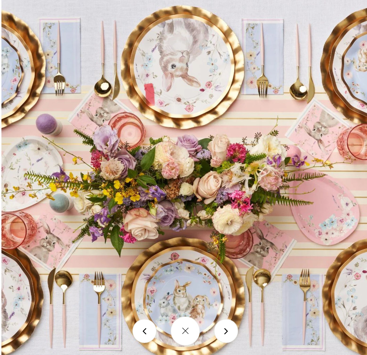 Blush & Gold Bella Assorted Plastic Cutlery/24pc, Service for 8 - Sassy Inspiration