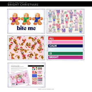 Bright Christmas Tray Insert Set – Set of 10 (11x17) - Sassy Inspiration