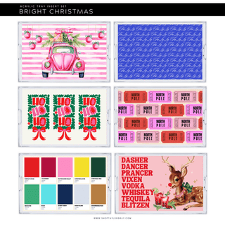 Bright Christmas Tray Insert Set – Set of 10 (11x17) - Sassy Inspiration