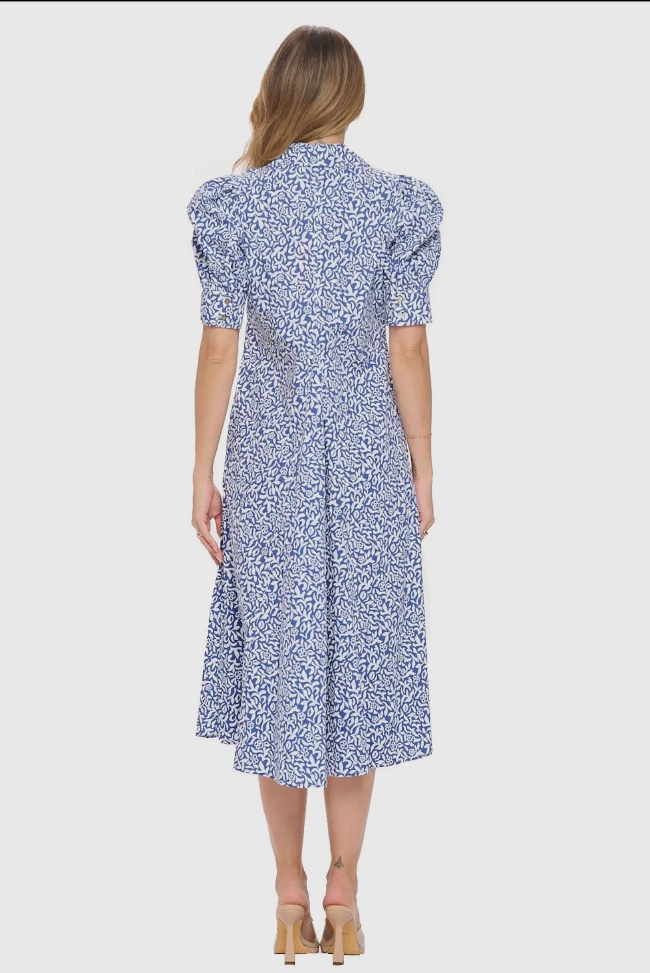 Bubble sleeve Pleated dress - Sassy Inspiration