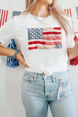 USA Flag Graphic Tee