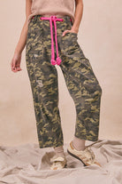 Camo pants w/ Pink Braided Belt - Sassy Inspiration