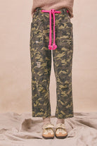 Camo pants w/ Pink Braided Belt - Sassy Inspiration