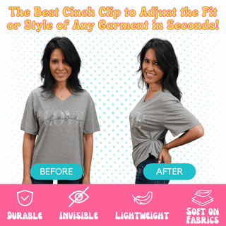 Cinch It! Original Pink Clothing Cinch Clip - Sassy Inspiration
