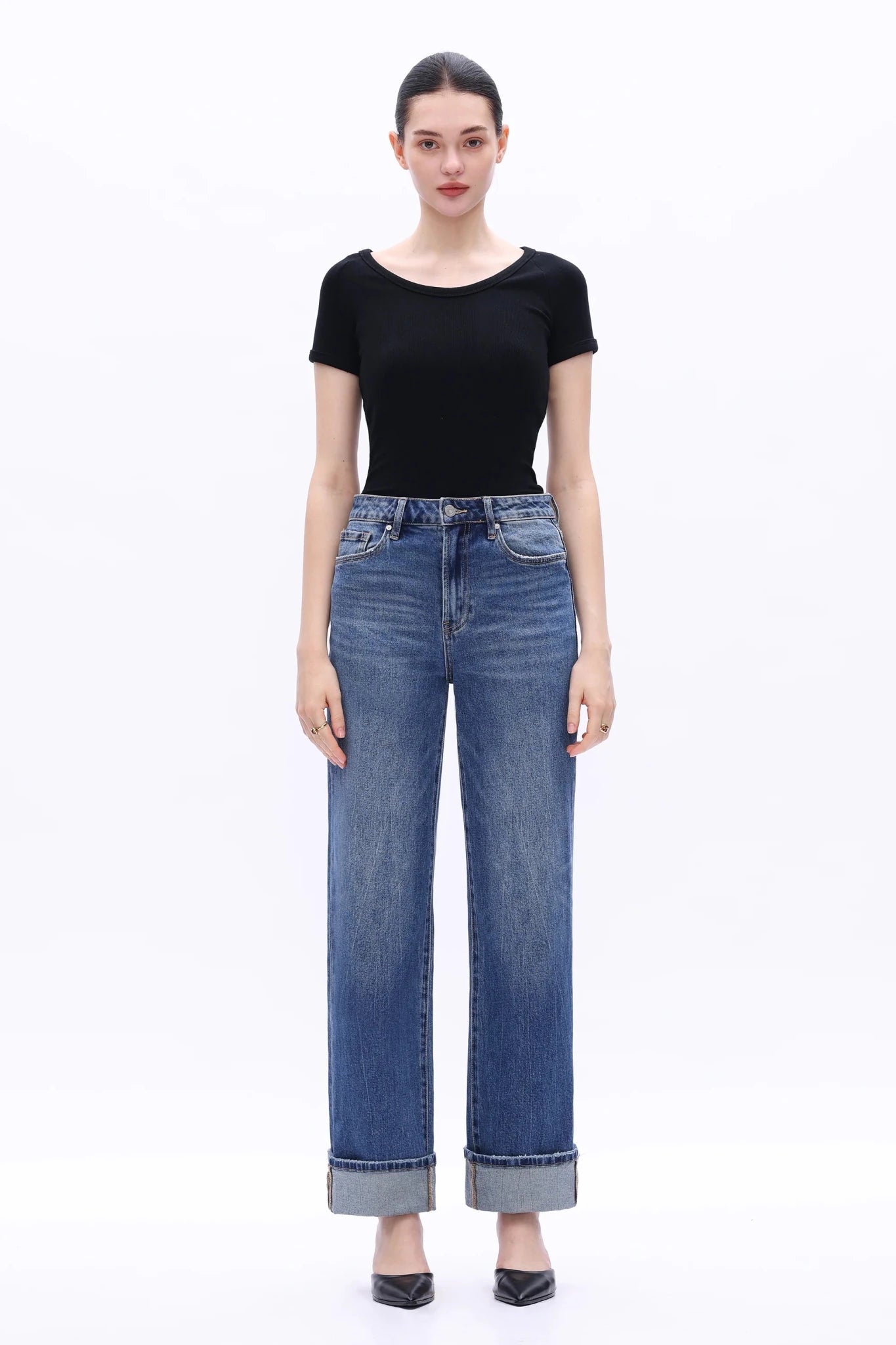 Classic High - Rise Straight Leg Jeans - Sassy Inspiration