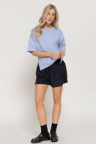 Cloud Nine Oversized Scuba Knit Top - Sassy Inspiration