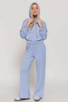 Cloud Nine Scuba Pintuck Wide - Leg Pants - Sassy Inspiration