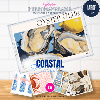 Coastal Chic Tray Insert Set – Set of 10 (11x17) - Sassy Inspiration