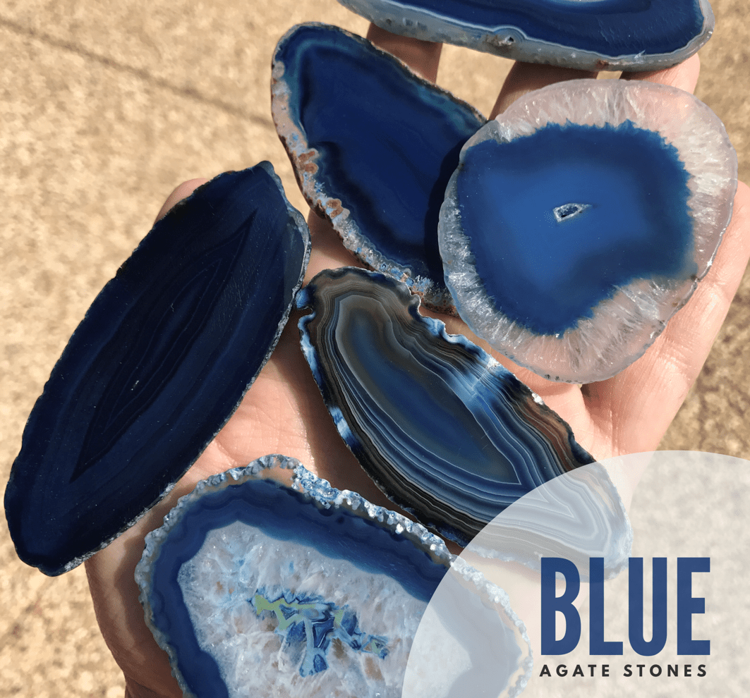 Cocktail Napkin Holder with small agate - Sassy Inspiration