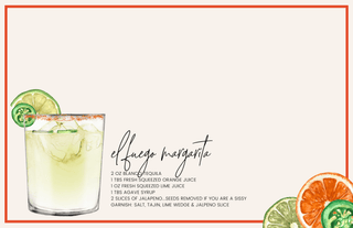 Cocktails Tray Insert Set – Set of 10 (11x17) - Sassy Inspiration
