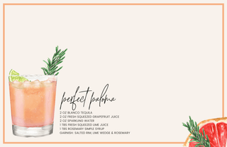 Cocktails Tray Insert Set – Set of 10 (11x17) - Sassy Inspiration