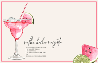 Cocktails Tray Insert Set – Set of 10 (11x17) - Sassy Inspiration
