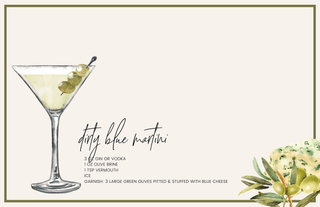 Cocktails Tray Insert Set – Set of 10 (11x17) - Sassy Inspiration