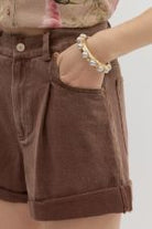 Colored Denim Shorts - Sassy Inspiration