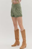 Colored Denim Shorts - Sassy Inspiration