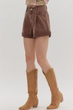 Colored Denim Shorts - Sassy Inspiration