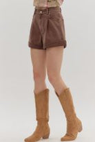 Colored Denim Shorts - Sassy Inspiration