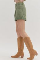 Colored Denim Shorts - Sassy Inspiration