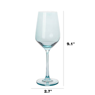 Colored Wine Glass Set, Large 12 oz Glasses Set of 6 - Sassy Inspiration