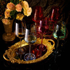 Colored Wine Glass Set, Large 12 oz Glasses Set of 6 - Sassy Inspiration