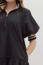 Contrast Collar Mini Dress - Sassy Inspiration