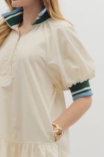 Contrast Collar Mini Dress - Sassy Inspiration