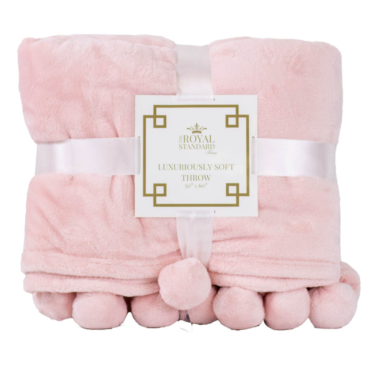 Cozy Pom Pom Throw in Light Pink - Sassy Inspiration