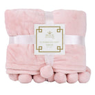 Cozy Pom Pom Throw in Light Pink - Sassy Inspiration