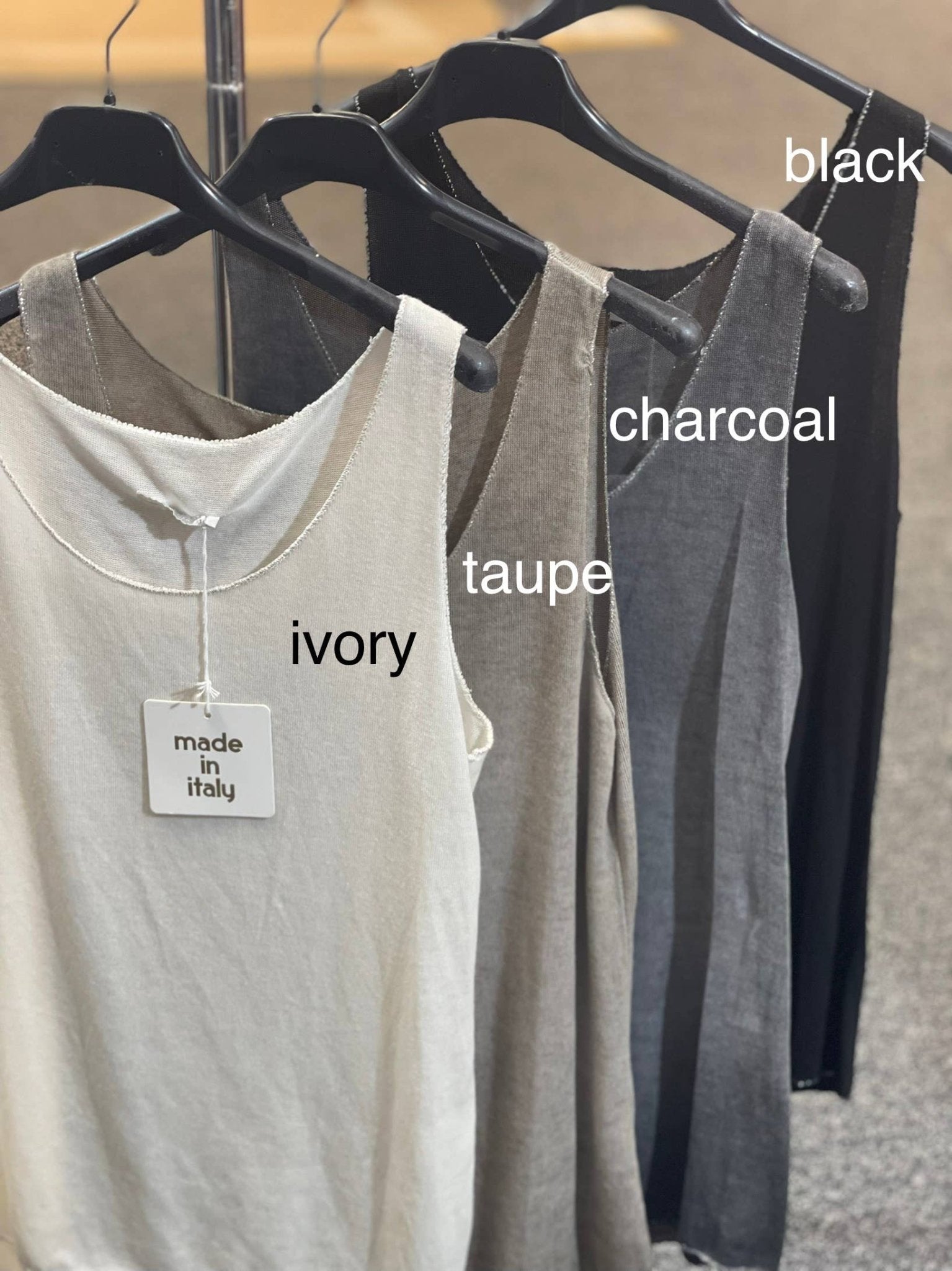 Cozy Viscose Tank with Metallic Trim - Sassy Inspiration