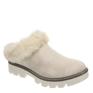 Mahika Faux Fur Lined Clogs – Cream - Sassy Inspiration