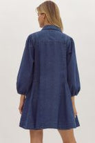 Dark Denim Mini Dress - Sassy Inspiration