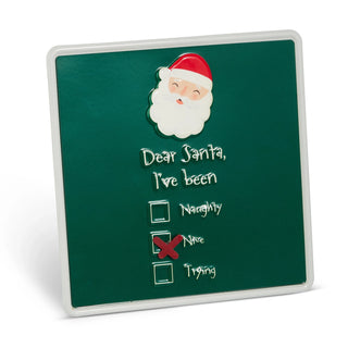 Dear Santa, I’ve Been Nice-ish Metal Christmas Sign - Sassy Inspiration