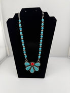 Desert Flame Turquoise Statement Necklace - Sassy Inspiration