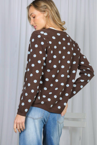 Dot Your Average Polka Dot Cardigan - Sassy Inspiration