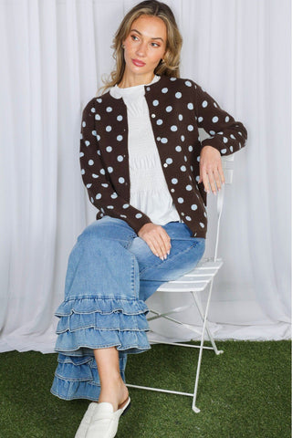 Dot Your Average Polka Dot Cardigan - Sassy Inspiration