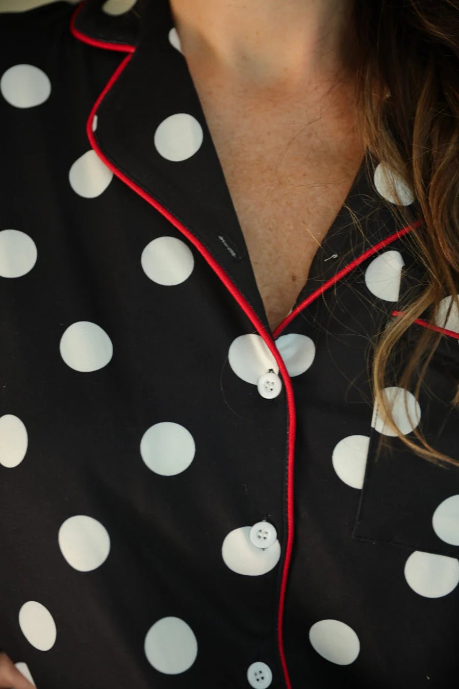 Dotty Darling Polka Dot Ruffle Pajama Set - Sassy Inspiration