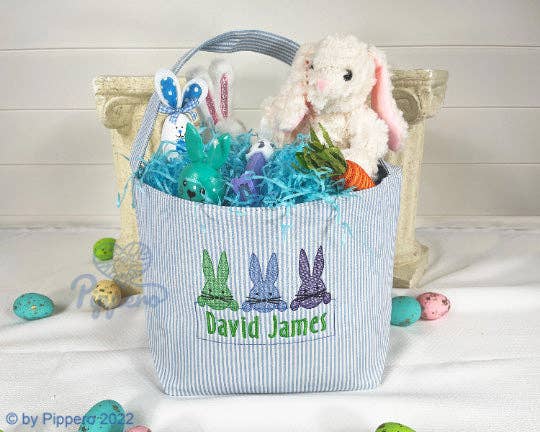 Easter Seersucker basket blanks - Sassy Inspiration