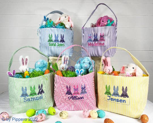 Easter Seersucker basket blanks - Sassy Inspiration