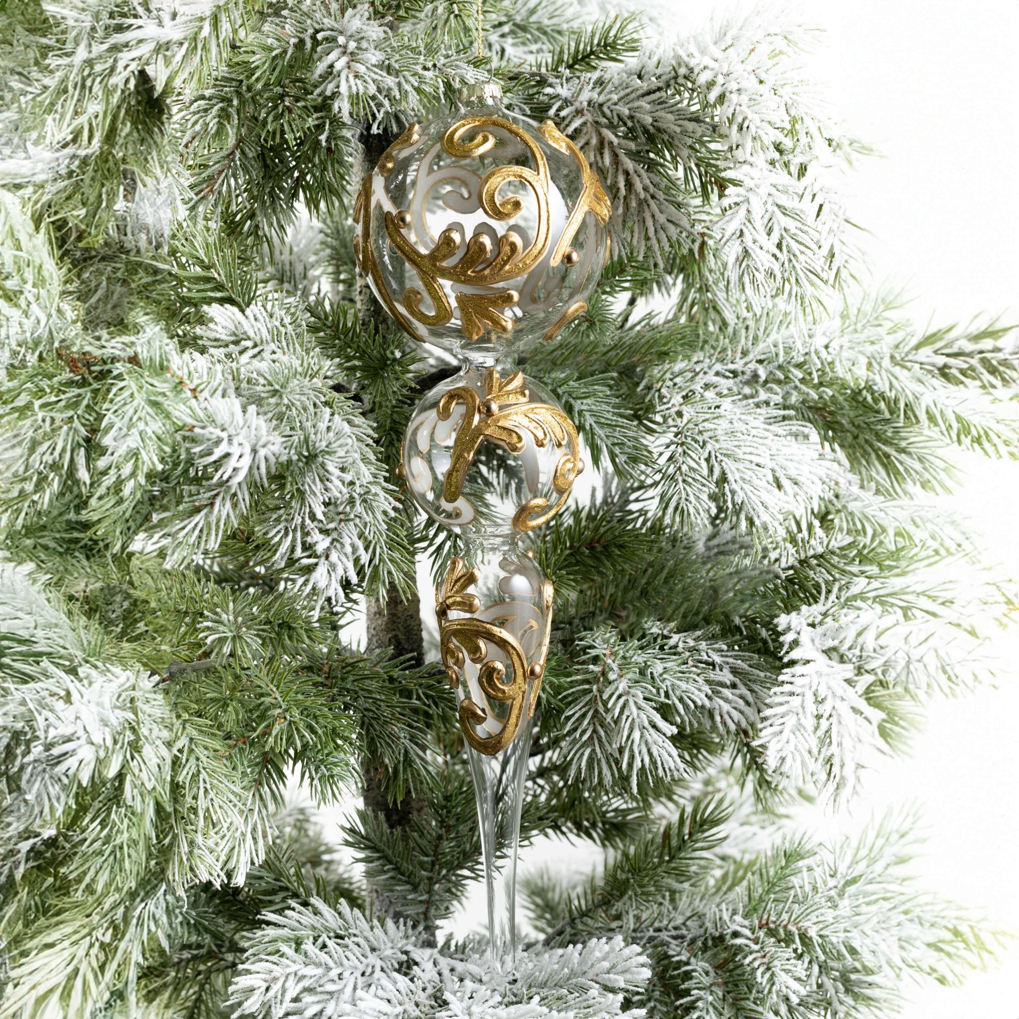 ENCRUSTED GOLD FINIAL ORNAMENT - Sassy Inspiration