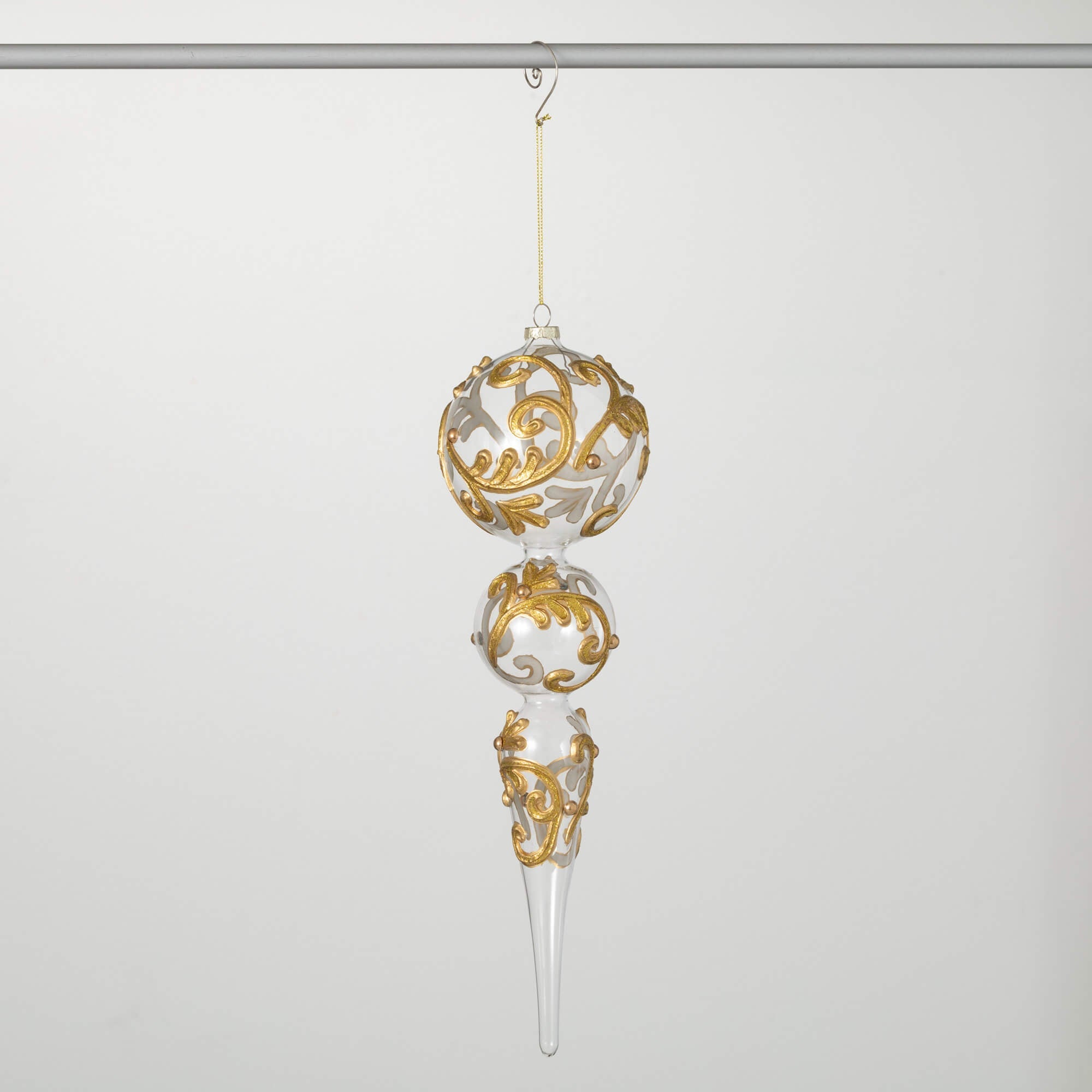 ENCRUSTED GOLD FINIAL ORNAMENT - Sassy Inspiration
