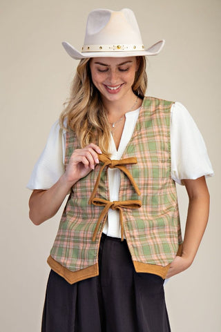 Wildflower Reversible Suede Vest