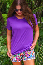 Everyday Ease V - Neck Basic Tee - Sassy Inspiration