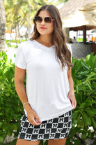 Everyday Ease V - Neck Basic Tee - Sassy Inspiration