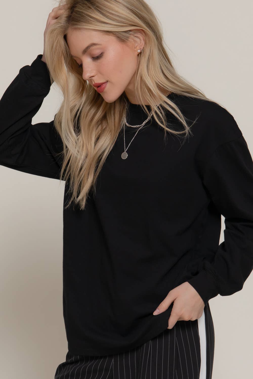 Everyday Essential Long Sleeve Cotton Tee - Sassy Inspiration