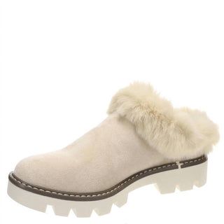 Mahika Faux Fur Lined Clogs – Cream - Sassy Inspiration