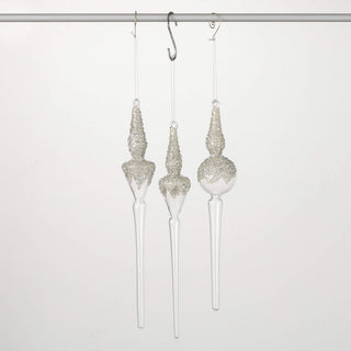 FANCY SILVER FINIAL ORNAMENTS - Sassy Inspiration