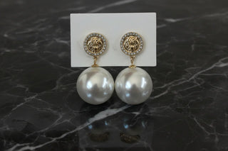 Gilded Pearl Statement Drop Earrings - Sassy Inspiration
