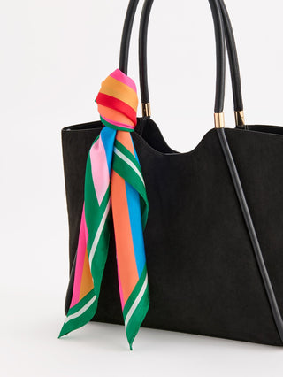 Festive Stripe Square Scarf - Sassy Inspiration